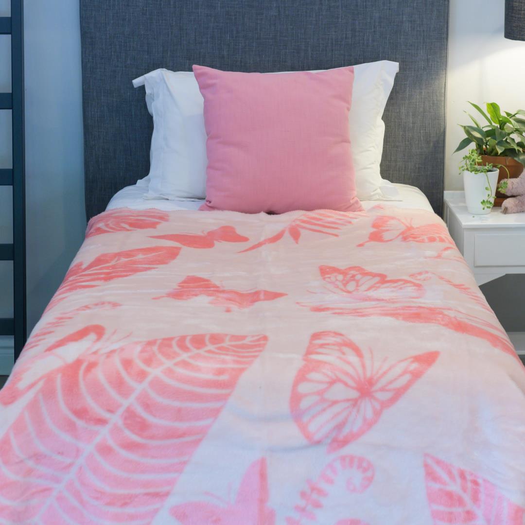 Kids Bed Blanket Wings (Flamingo) (Bellissima)