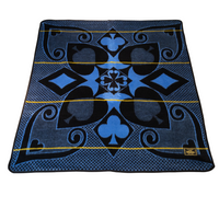 Thumbnail for Basotho Khotso Cards Blanket (Cobalt Blue / black)