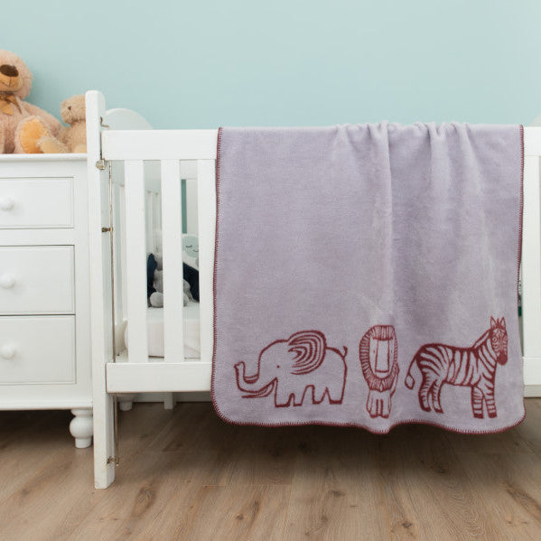 Cotton Suede Baby Blanket - Wild (Rose / Orchid)
